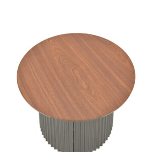 029 000352 3 Dovel Argos The Classic coffee table mdf in walnut-black metal D70x45cm