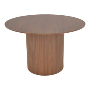 029 000357 2 Karulo Argos The Classic table mdf in walnut shade Φ120x76cm