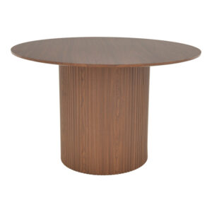 029 000357 Karulo Argos The Classic table mdf in walnut shade Φ120x76cm