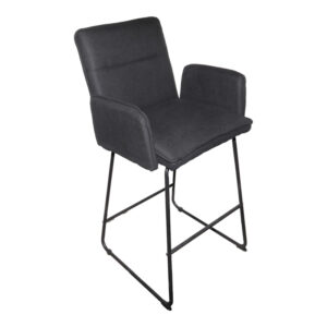 Bar stool Essential Argos The Classic black fabric-black metal leg 57x64.5x107cm