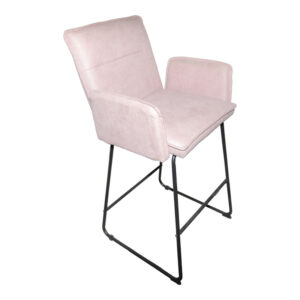 Bar stool Essential Argos The Classic rotten apple fabric-black metal leg 57x64.5x107cm