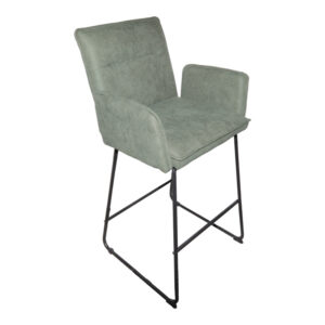 Bar stool Essential Argos The Classic chaki fabric-black metal leg 57x64.5x107cm