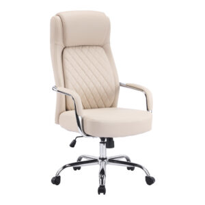 Manager office chair Rianda Argos The Classic beige pu 70x6x116-124cm
