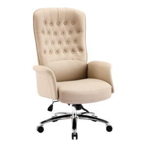 Manager office chair Kaline Argos The Classic beige pu 69x79x115-123cm