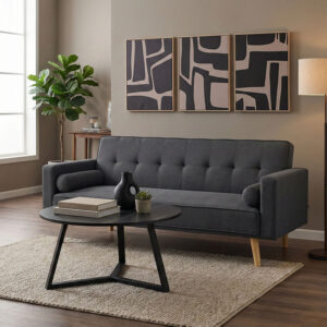 Sofa-bed Success Argos The Classic 3-seater velvet in anthracite shade 190x80x84cm