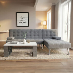 Corner sofa bed reversible Brisk Argos The Classic fabric with anthracite shade 200x146x75cm