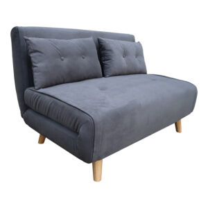 Sofa-bed Josuane I Argos The Classic two-seater fabric in anthracite  color 122x80x81cm
