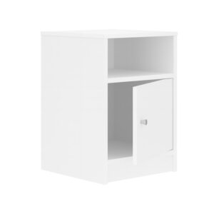049 000111 2 Foly Argos The Classic bedside table with a cabinet in white 40x40x50cm