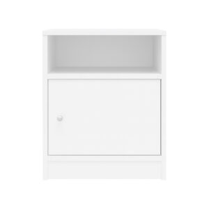 049 000111 3 Foly Argos The Classic bedside table with a cabinet in white 40x40x50cm