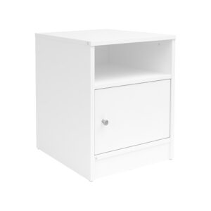 049 000111 Foly Argos The Classic bedside table with a cabinet in white 40x40x50cm