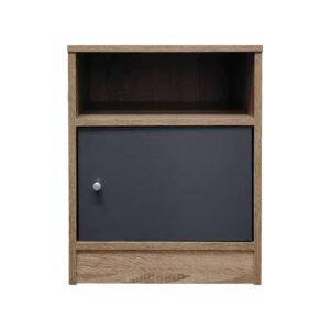 049 000112 2 Foly Argos The Classic bedside table with a cabinet in sonoma-anthracite shade 40x40x50cm