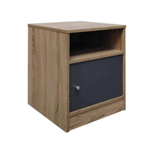 049 000112 Foly Argos The Classic bedside table with a cabinet in sonoma-anthracite shade 40x40x50cm