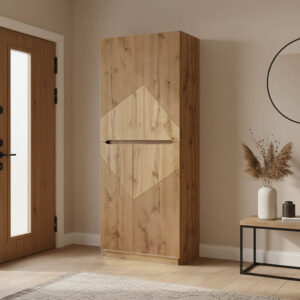 Shoe rack-cabinet Kebell Argos The Classic in oak shade 71x41.5x180.4cm