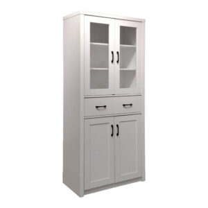 Nisso Argos The Classic display case-wardrobe in white color 80x40x183.5cm