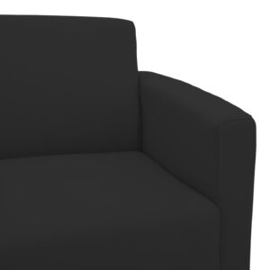 069 000084 3 Three seater sofa Sidica Argos The Classic PU in black color 185x78x83cm
