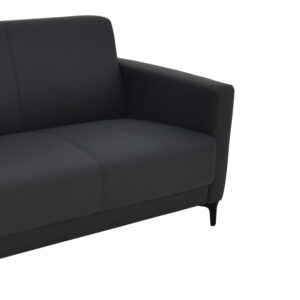 069 000085 3 Two seater sofa Sidica I Argos The Classic PU in black color 135x78x83cm