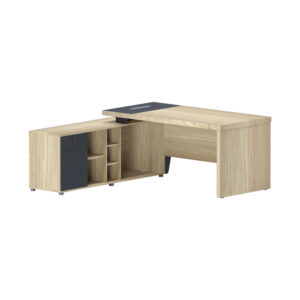 Lotus Argos The Classic professional desk left corner in natural-anthracite shade 160x160x75cm