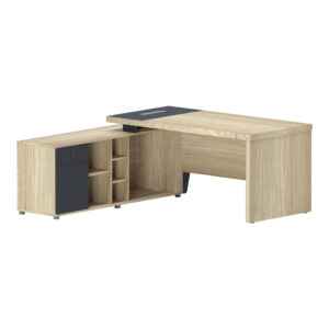Lotus Argos The Classic professional desk left corner in natural-anthracite shade 180x180x75cm
