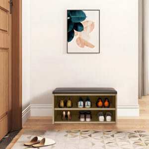072 000128 Shoe cabinet stool Kiana Argos The Classic 6 pairs in natural color 80x32x44cm