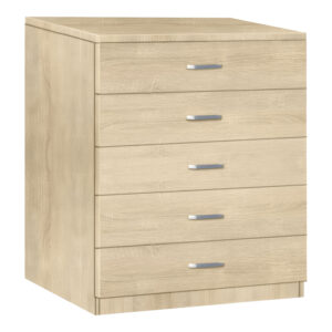 Gioko Argos The Classic chest of drawers with 5 drawers in natural shade 80x40x100cm
