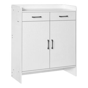 072 000145 1 Gazen Argos The Classic 12-pair shoe rack with drawers in white 80x33x100cm