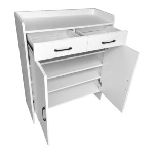 072 000145 3 Gazen Argos The Classic 12-pair shoe rack with drawers in white 80x33x100cm