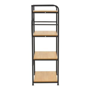 072 000148 1 Floor-standing shelf Depo Argos The Classic black metal-mdf in oak shade 60x40x120cm