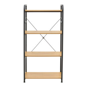072 000148 2 Floor-standing shelf Depo Argos The Classic black metal-mdf in oak shade 60x40x120cm