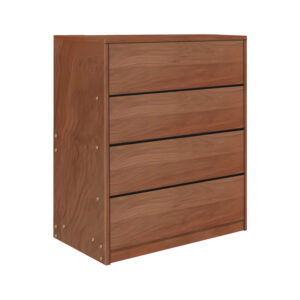 Kuanger Argos The Classic mdf chest of drawers in a walnut color 80x40x80cm