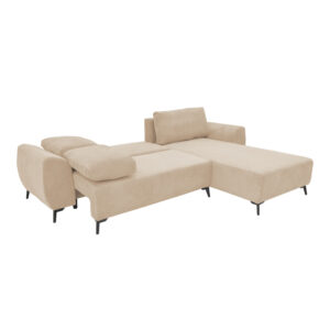 074 000042 2 Three-seater sofabed with storage Settee Argos The Classic fabric in beige color 286x204x93cm