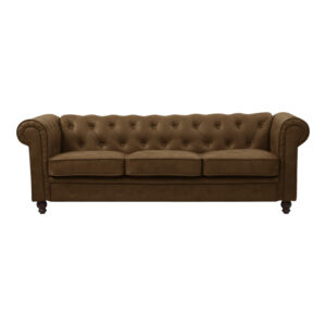 3-seater sofa Chesterfield type Argos The Classic antique brown pu 203x84x67cm