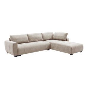 Reversible corner sofa Gianco Argos The Classic fabric in beifge color 298x208x85cm