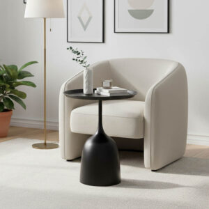 Coffee table Agrile Argos The Classic black metal D50x60cm