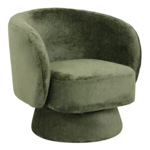 Kreslo Argos The Classic swivel armchair fabric in olive color 78x81x77cm