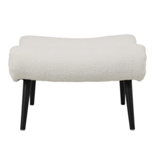 110 000082 1 Silla Argos The Classic stool - footstool white boucle fabric 68x58x40cm