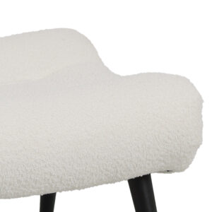 110 000082 3 Silla Argos The Classic stool - footstool white boucle fabric 68x58x40cm