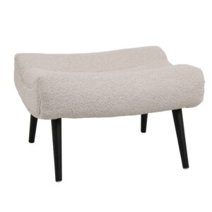 Silla Argos The Classic stool - footstool boucle fabric in beige color 68x58x40cm