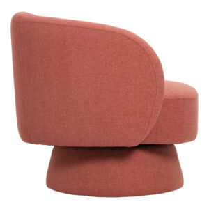 110 000105 1 Kreslo Argos The Classic swivel armchair fabric in terracotta color 78x81x77cm