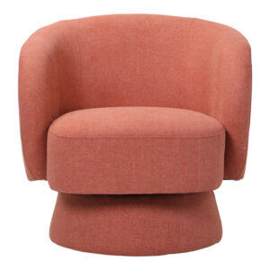 110 000105 2 Kreslo Argos The Classic swivel armchair fabric in terracotta color 78x81x77cm