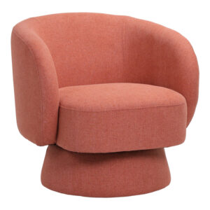 110 000105 Kreslo Argos The Classic swivel armchair fabric in terracotta color 78x81x77cm