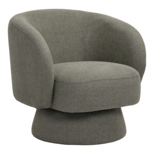 110 000106 Kreslo Argos The Classic swivel armchair fabric in khaki color 78x81x77cm
