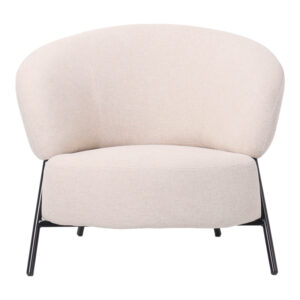 110 000107 2 Armchair Jennie Argos The Classic cream fabric with black metal legs 84x84x71.5cm
