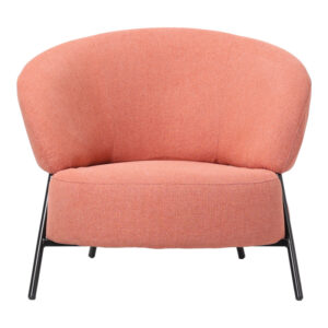 110 000108 2 Armchair Jennie Argos The Classic terracota fabric with black metal legs 84x84x71.5cm