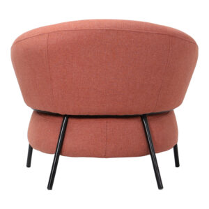 110 000108 3 Armchair Jennie Argos The Classic terracota fabric with black metal legs 84x84x71.5cm