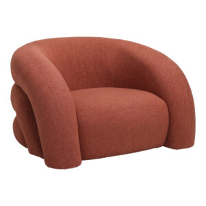 Armchair Lexy Argos The Classic brick red fabric color 100x89.5x60cm