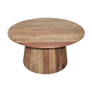 113 000047 2 Canicule I Argos The Classic table, solid acacia wood in natural shade, Φ80x40cm