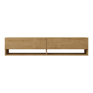 120 000530 3 Melosa Argos The Classic wall-mounted TV cabinet in oak shade 141x30x31cm