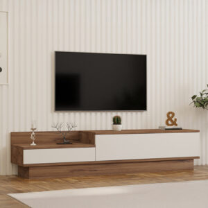 120 000533 1 Eclipse Argos The Classic TV cabinet in cream-oak shade 160x35x35cm