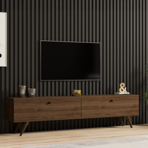 Jate Argos The Classic TV cabinet in walnut 160x25x40cm