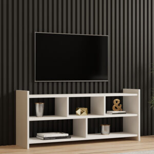 120 000550 1 Kapri Argos The Classic TV cabinet in white 120x28x55cm